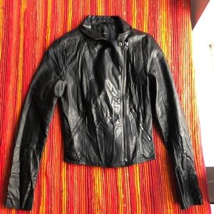 Faux leather jacket